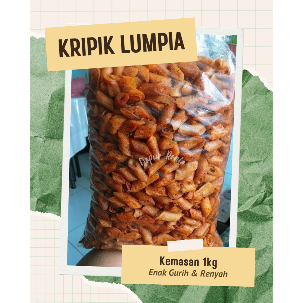 

Kulit Lumpia Goreng isi 1kg Banyak Parian Rasa