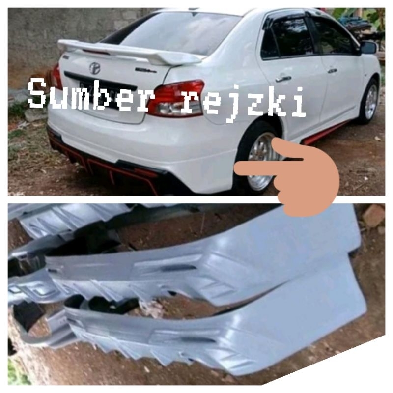 bodykit belakang Vios gen2 model drip 68