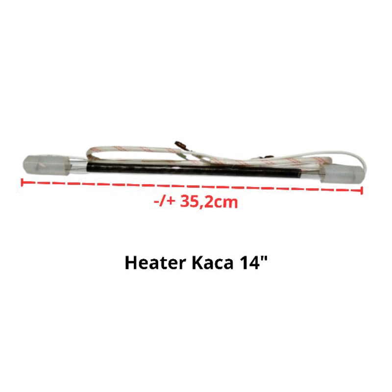 Heater Kaca 14" | Heater Kulkas | Heater Kaca Pemanas Kulkas 14"
