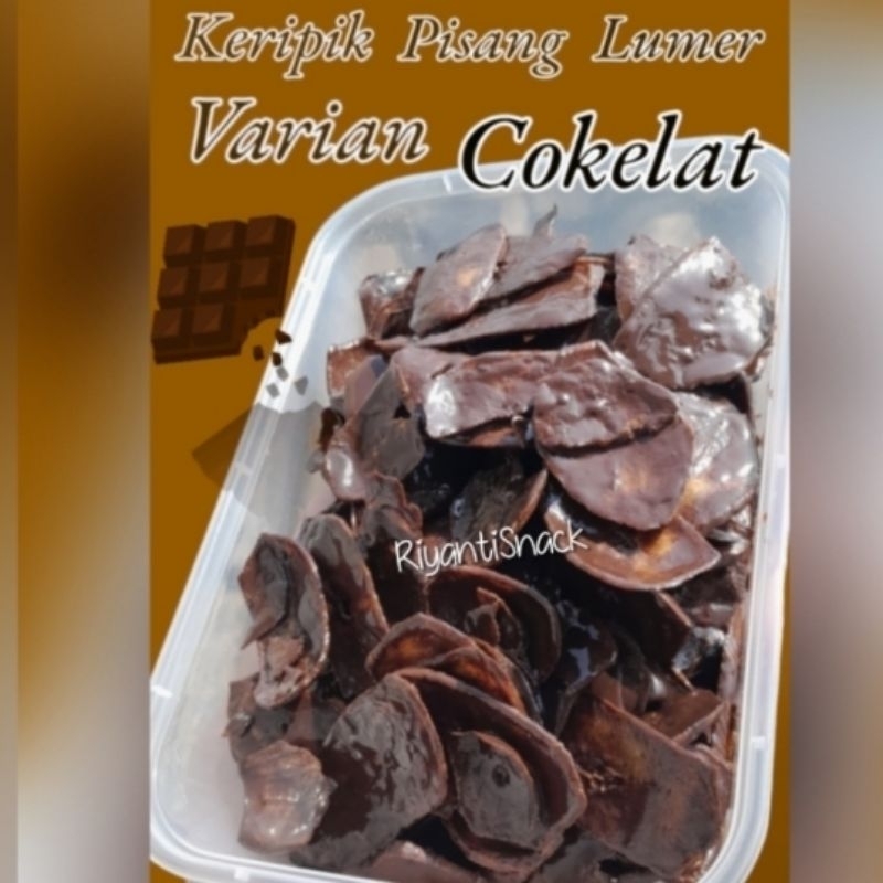 

Keripik pisang coklat lumer