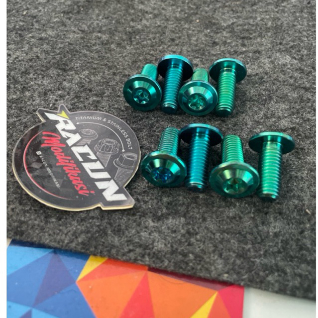 harga satuan 1 biji baut disk piringan cakram motor vario mio rxk fizr universal m8 baut cakram tita
