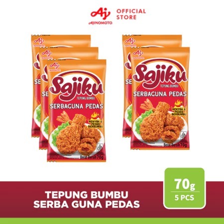 

SAJIKU® Tepung Bumbu Pedas Sachet 70g