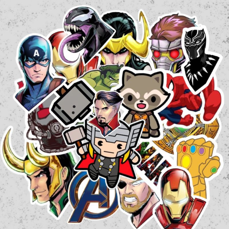 

stiker hypebeast MARVEL untuk laptop,hp,kulkas{07}