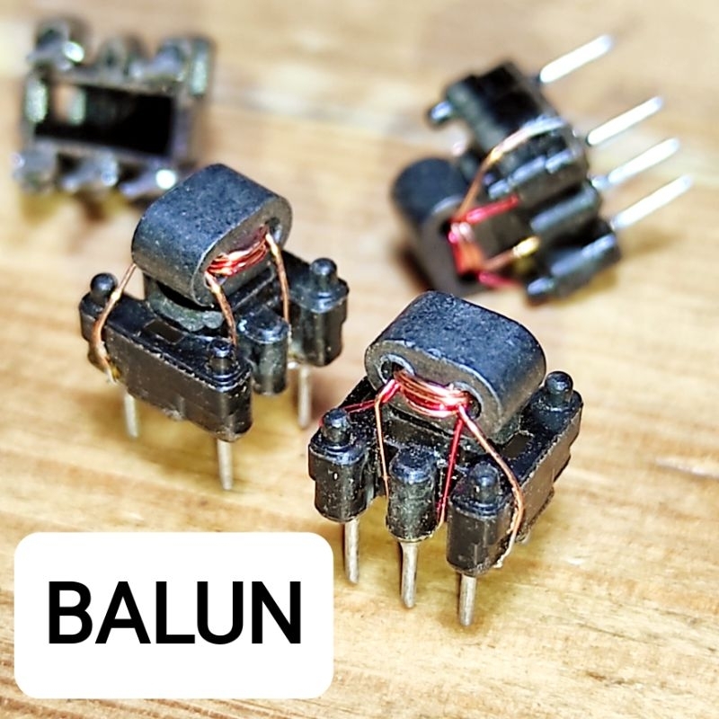 Balun Mini 5 kaki Hidung Babi Ferrite Koker Coil inti Ferit Toroid trafo Antena Radio pemancar hf rf