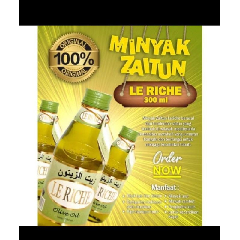 

minyak zaitun LE RICHE 300ML olive oil original,