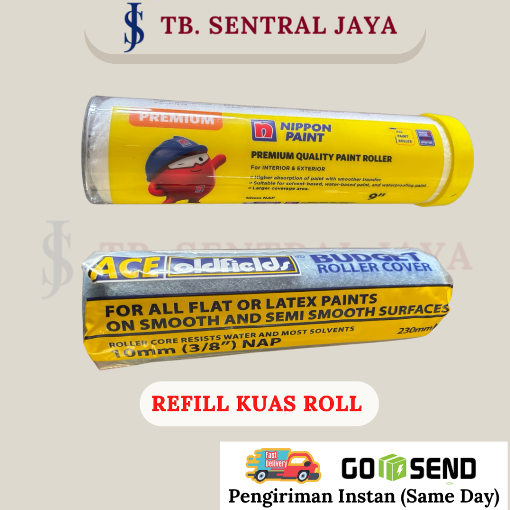 Refill Kuas Roll/Isi ulang Kuas Roll Cat/Busa Kuas Roll Cat