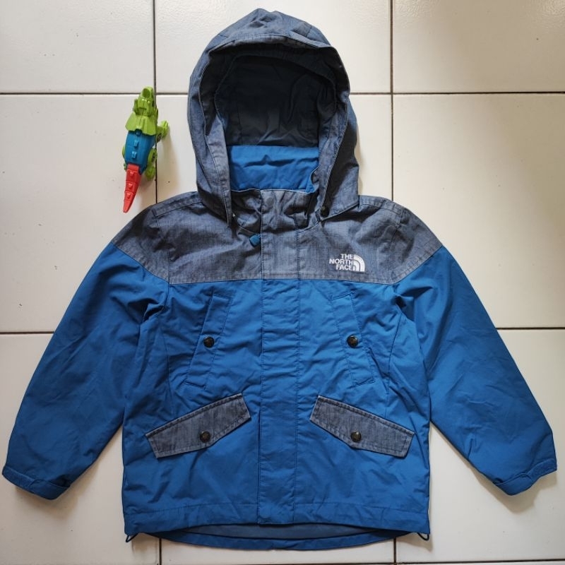 Jaket Outdoor Anak TNF The North Face Half Denim Original 100% Second Preloved Branded Gunung Campin