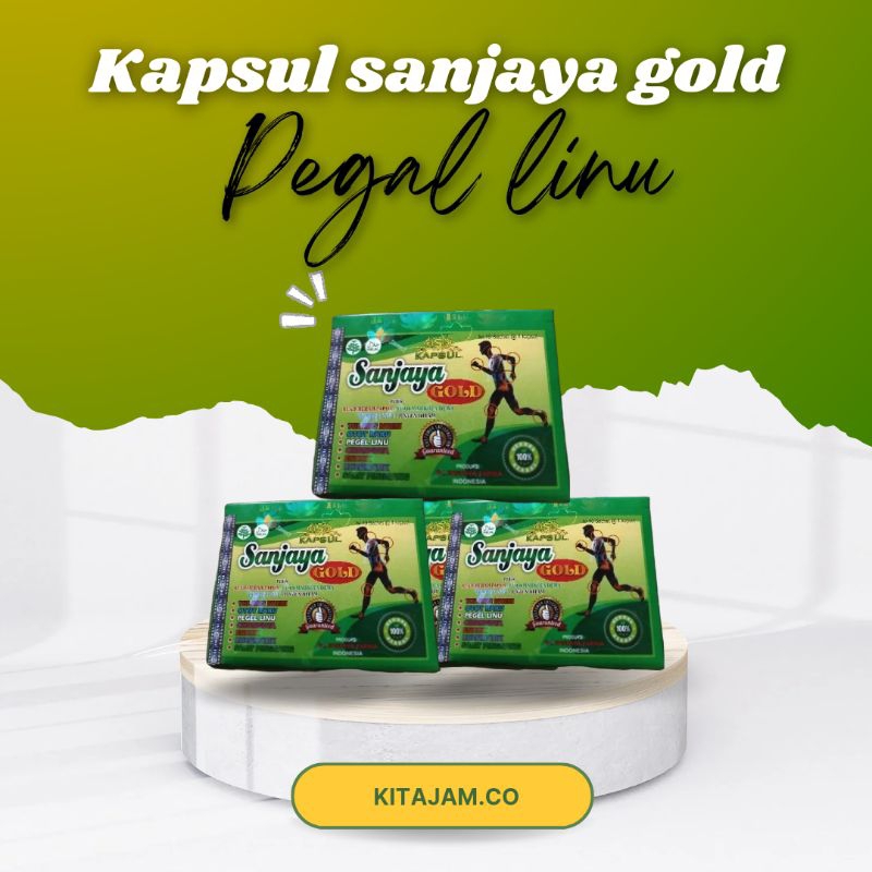 kapsul SANJAYA GOLD asam urat & pegal linu 100%original