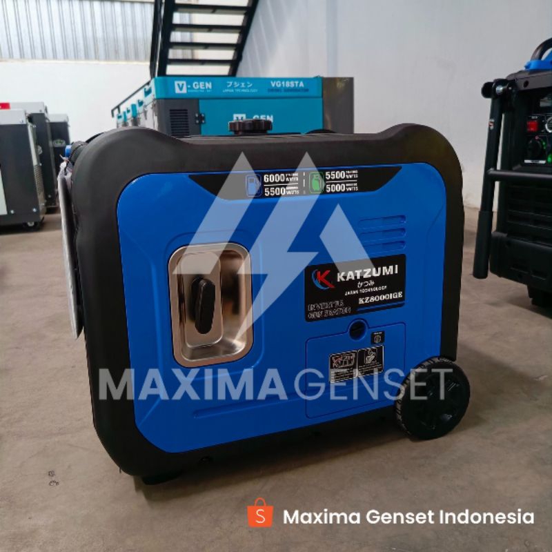 GENSET INVERTER - KATZUMI 6000 WATT - GENSET SILENT - GENSET BENSIN - GENSET GAS