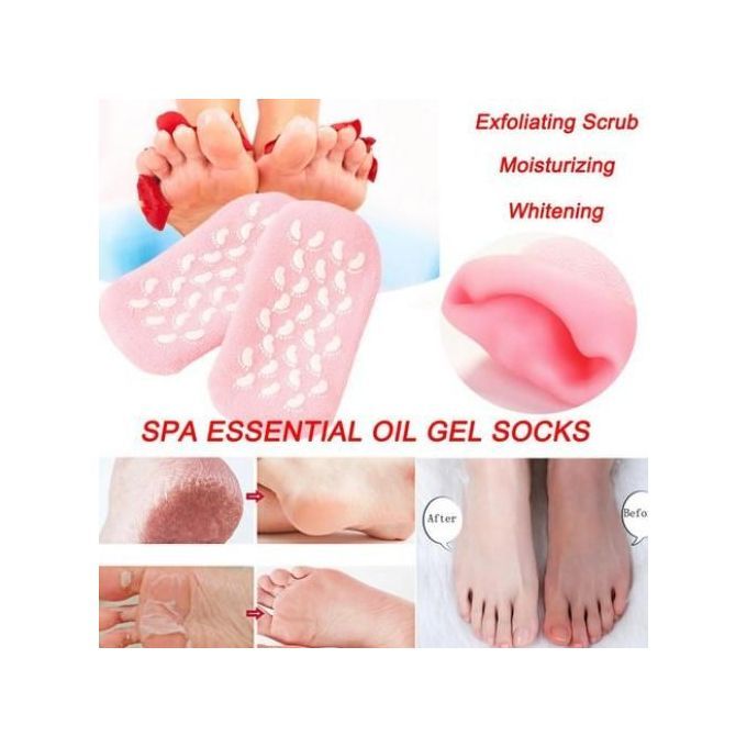 SPA GEL SOCKS THERAPI - KAOS KAKI GEL SPA - KAOS KAKI PELEMBAB KULIT TUMIT KERING