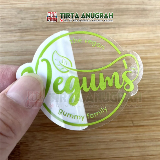 

TIRTA ANUGRAH - STICKER LABEL TRANSPARANT DIE CUT