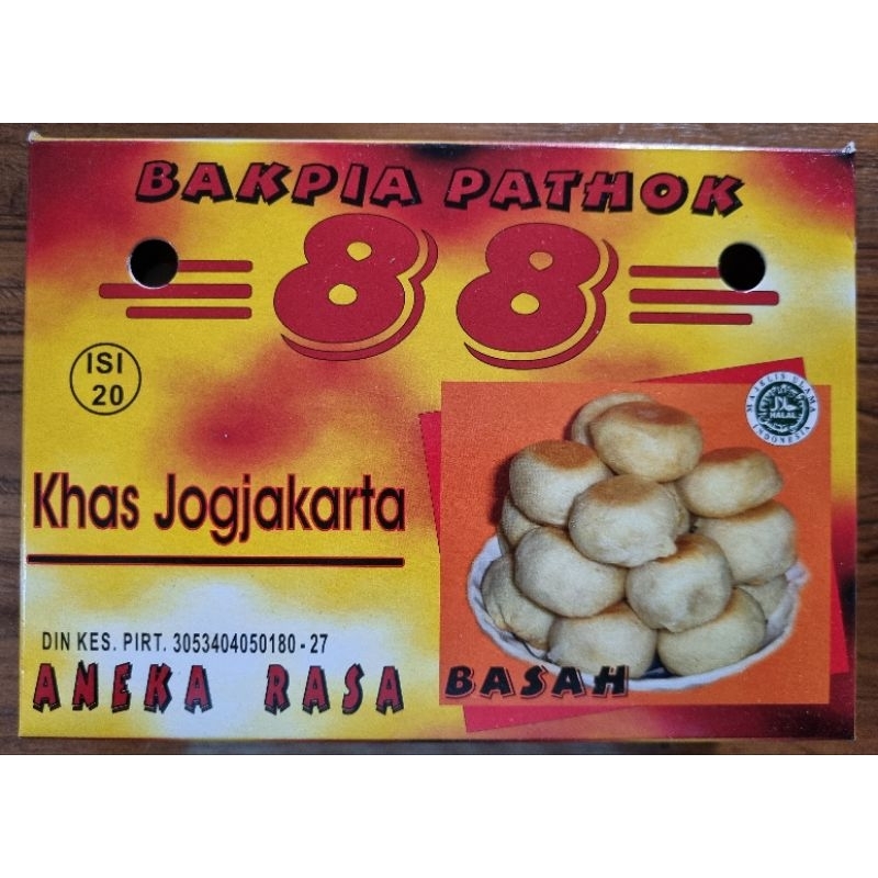 

Bakpia Pathok 88 Basah Aneka Rasa Mix isi 20