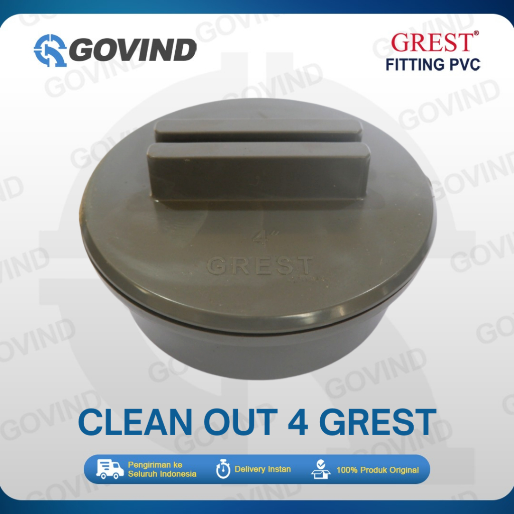 Clean Out / Tutup Septik Tank / Tutup Pipa PVC 4 Inch GREST