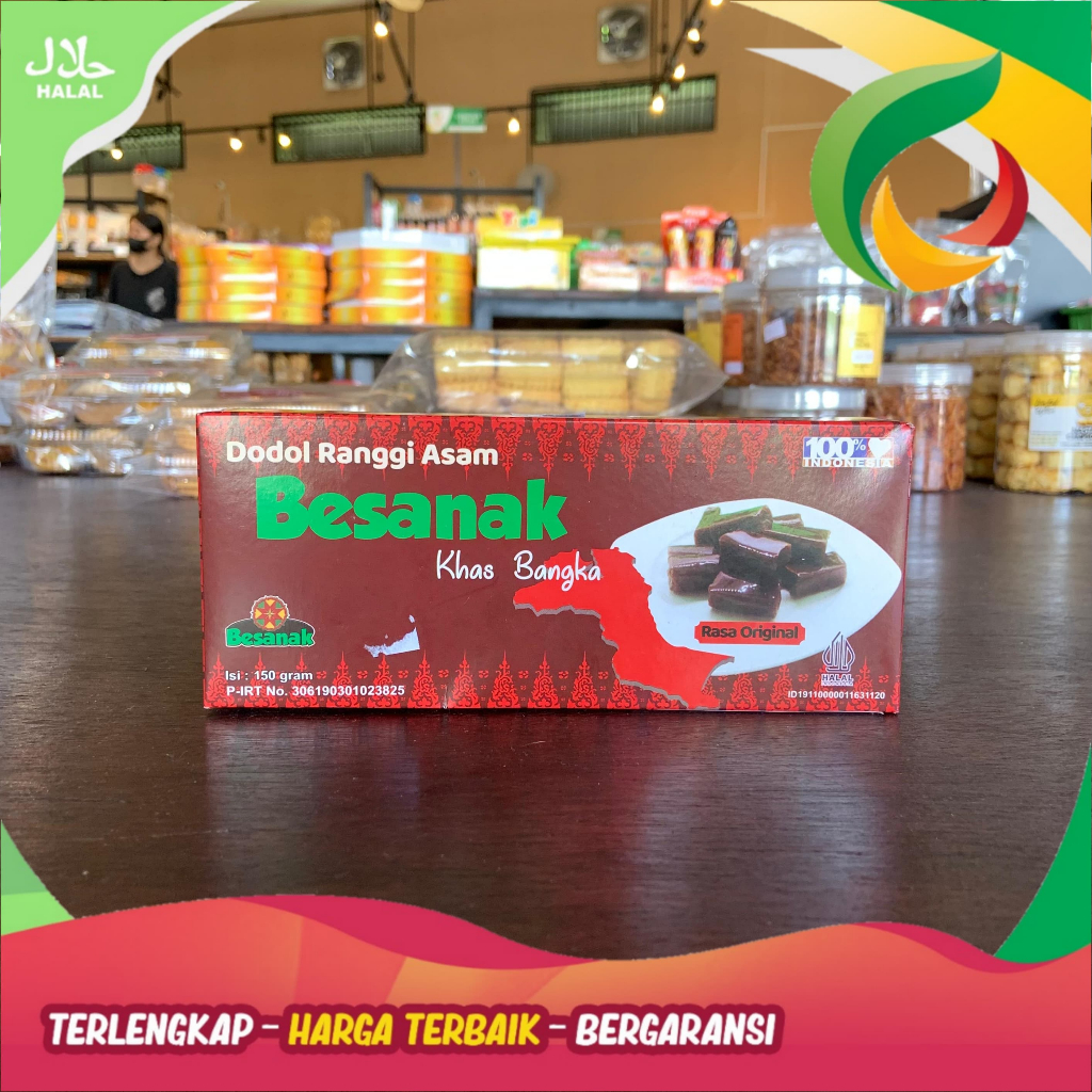 

Dodol Besanak Ranggi Asam 12pcs khas bangka