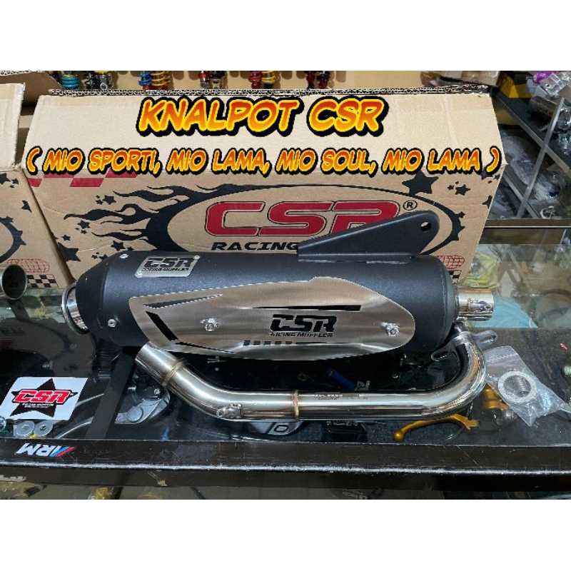 Knalpot Csr racing mufler matic mio smile mio soul mio sporty mio lama / Knalpot Csr matic mio smile