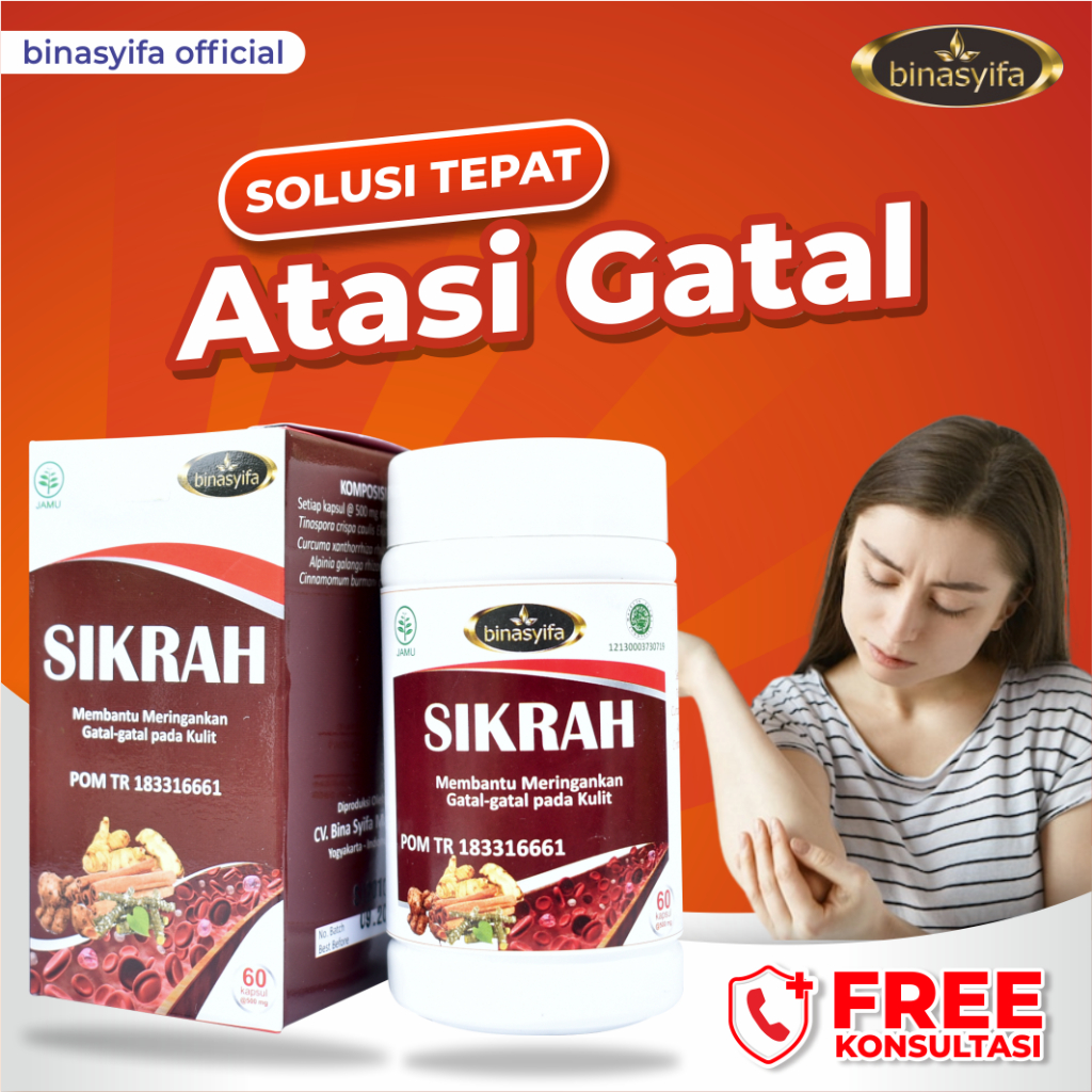 SIKRAH Obat Gatal -gatal Kulit Alergi Darah Kotor