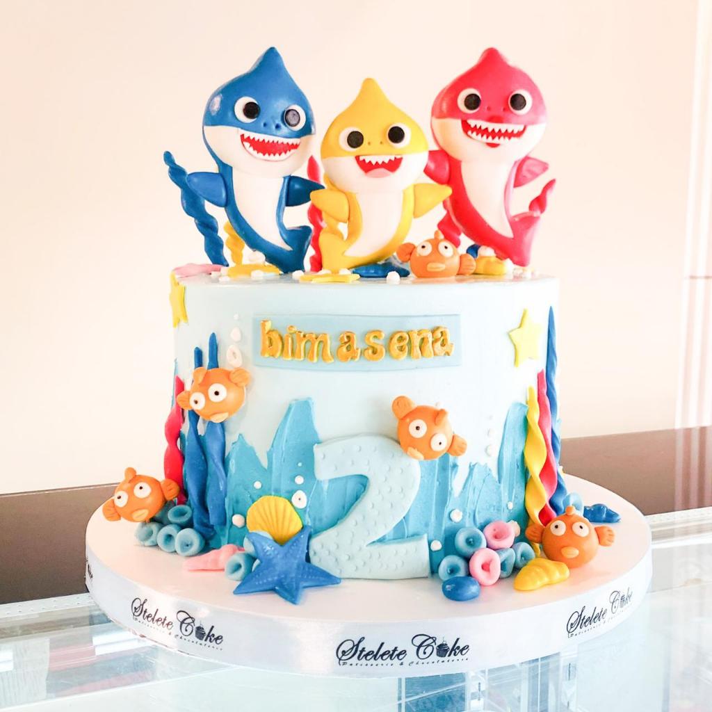 

Kue Ulang Tahun/Birthday Cake/Kue Ultah Tema Baby Shark/Kue Birthday Jakarta/Kue Baby Shark