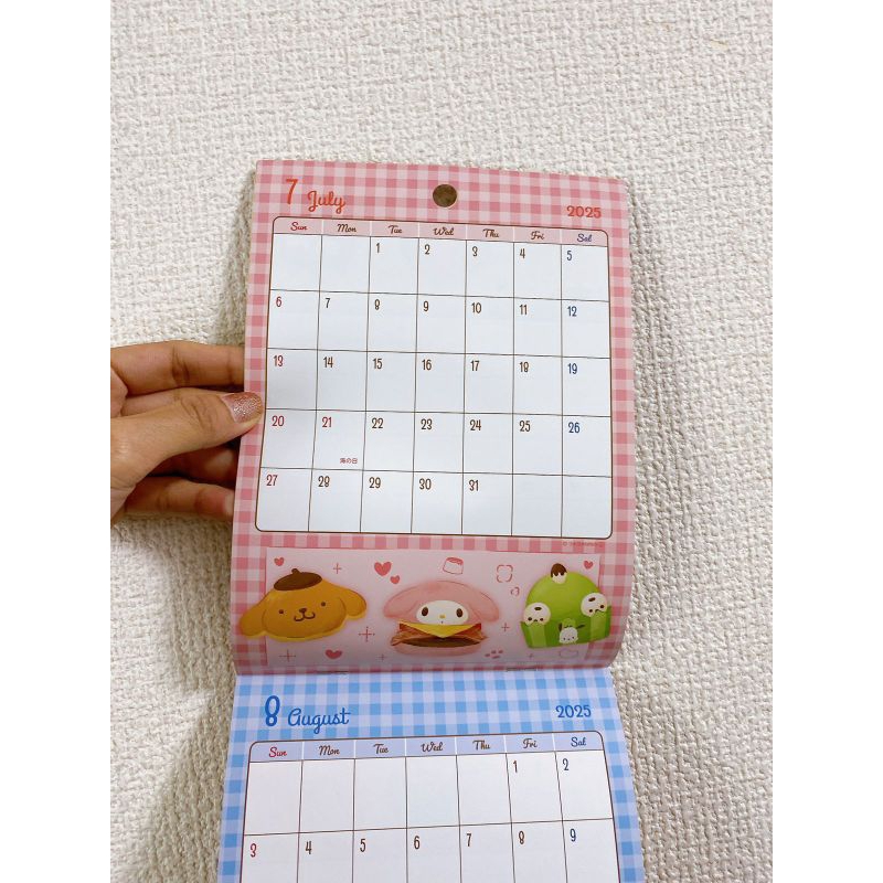 

Kalendar (Daiso) 2024 Calendar Sanrio Japan 2025 Ready