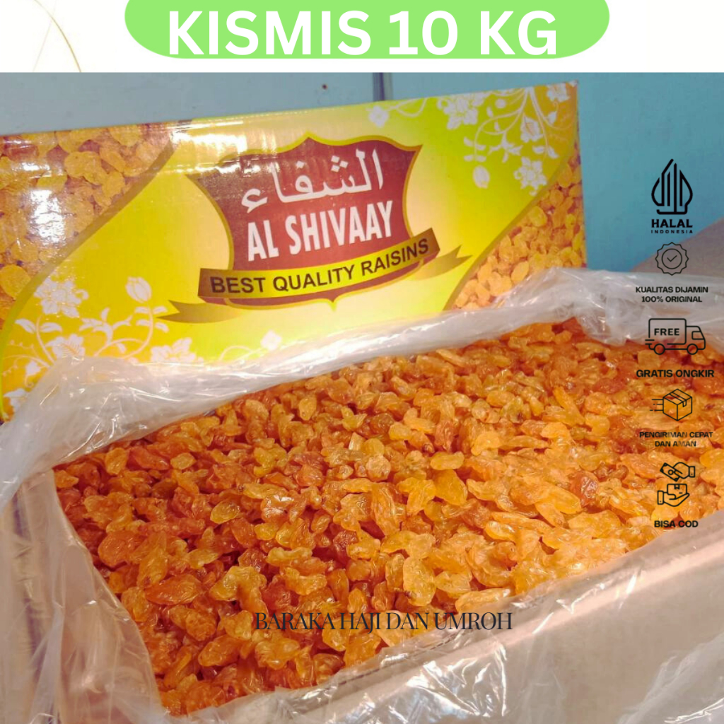 

Kismis Anggur Golden Raisin / Kismis Asam Manis Raisin Star untuk Oleh Oleh Haji dan Umroh 10Kg