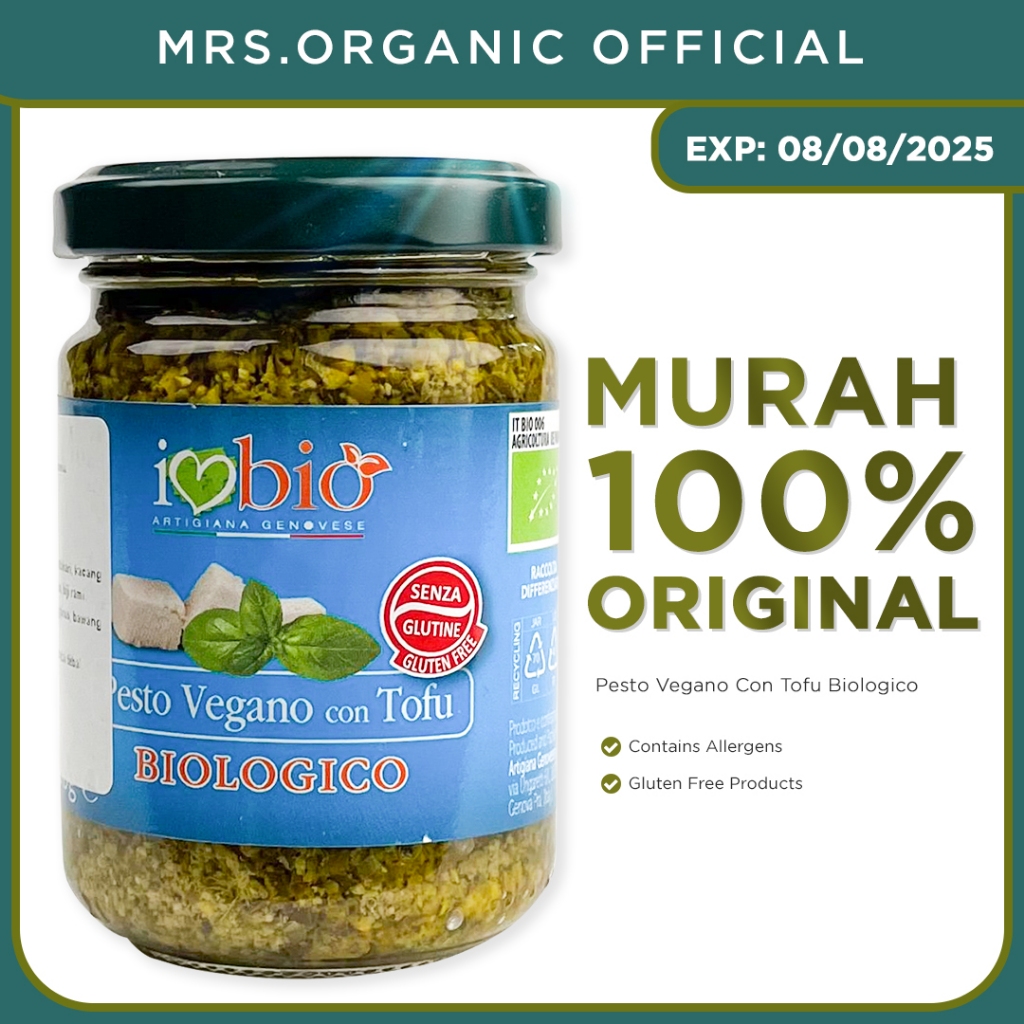 

Artigiana Genovese Organic Vegan Pesto With Tofu 130 Gr
