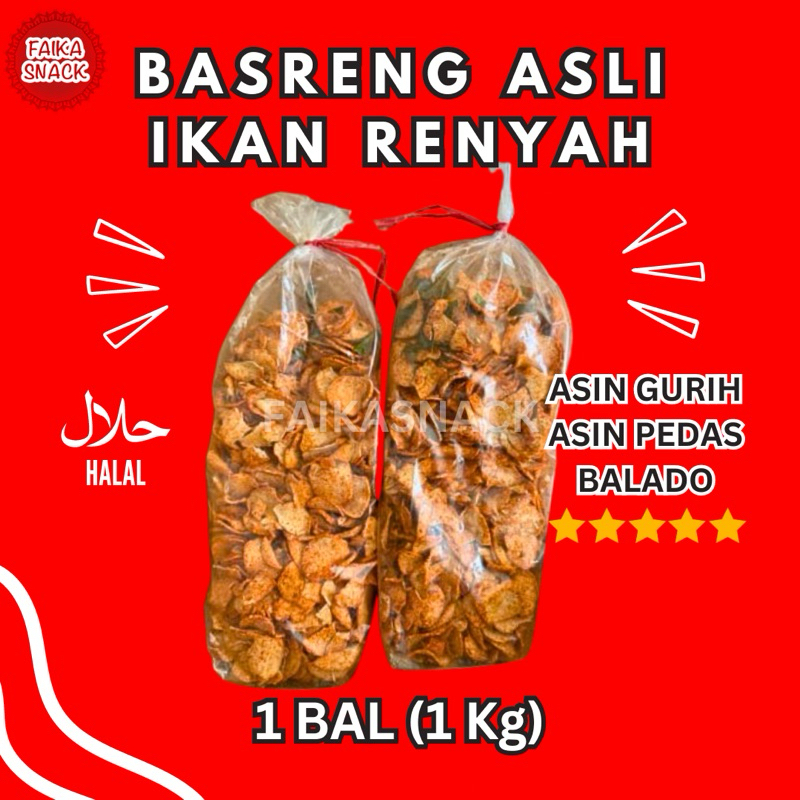 

BASRENG ASLI IKAN 1 KG PEDAS DAUN JERUK RENYAH GURIH