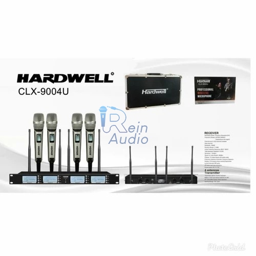 Mic Wireless Hardwell CLX-9004 U / CLX 9004U - 4 channel Pegang