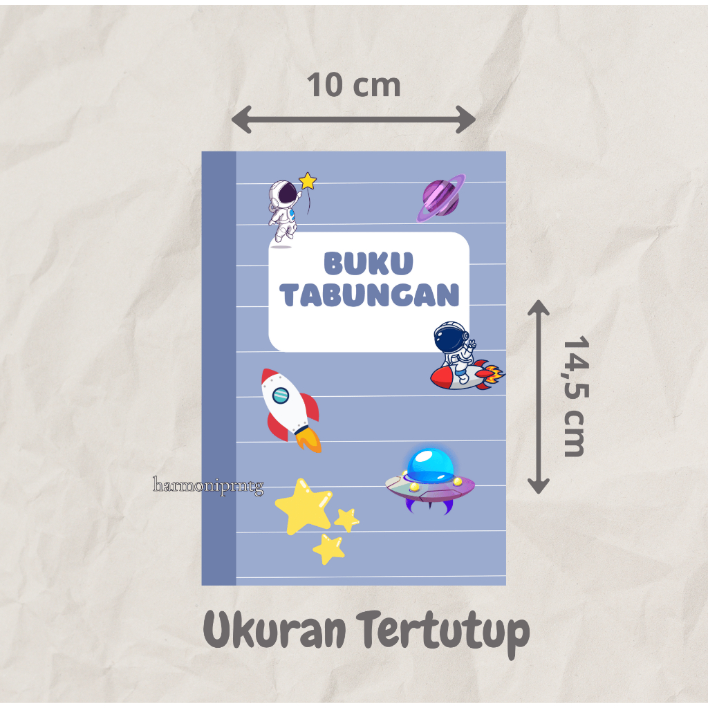 

Buku Tabungan BIRU ASTRONOT lucu, buku tabungan aestetich, buku tabungan custom