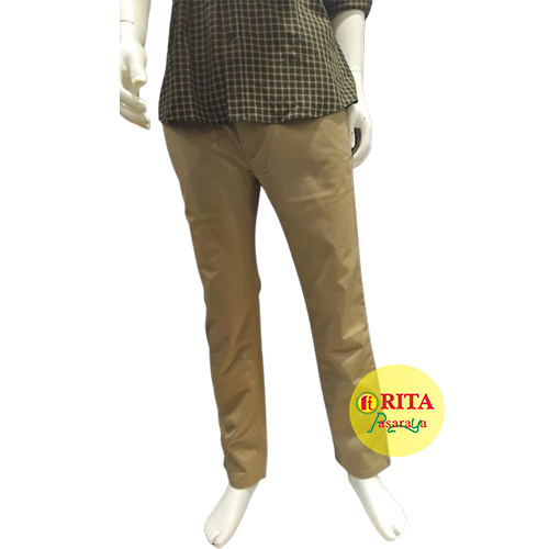 CARDINAL CELANA PANJANG PRIA CASUAL CHINOS WARNA CREAM SLIM FIT