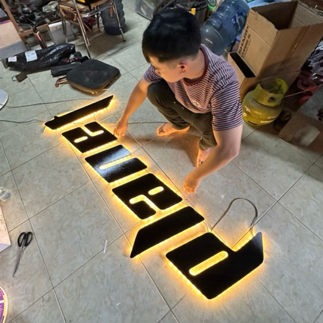 40 CM / HURUF WATERPROOF INDOOR & OUTDOOR  / HURUF TIMBUL LAMPU / HURUF LED / HURUF TIMBUL LED / UKI