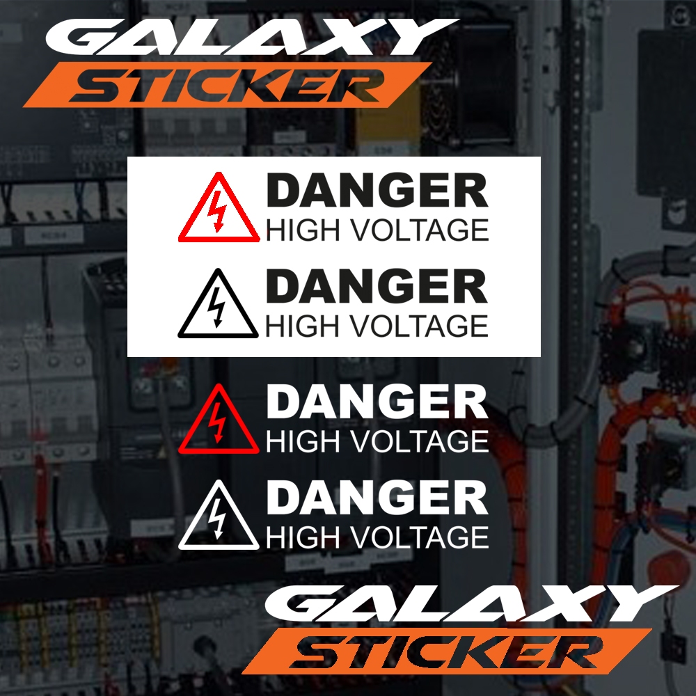 

cutting sticker hardcase panel listrik genset danger high voltage.stiker simbol listrik tegangan tinggi