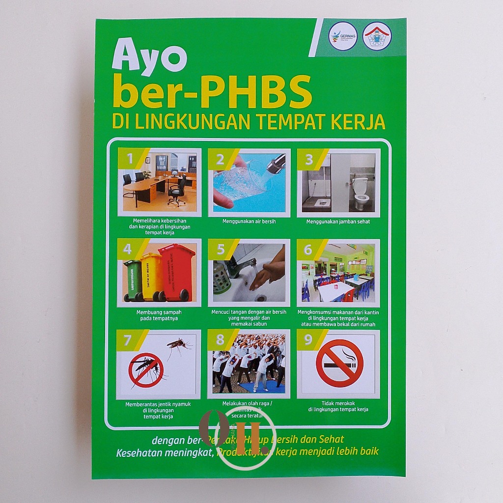 Poster Ayo Ber-PHBS Dlingkungan Kerja - PHBS - Poster Kesehatan