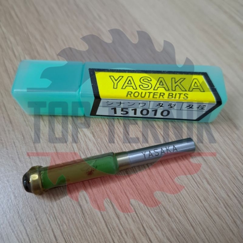 Yasaka router bit 151010 flush trimming Mata profil lurus bearing