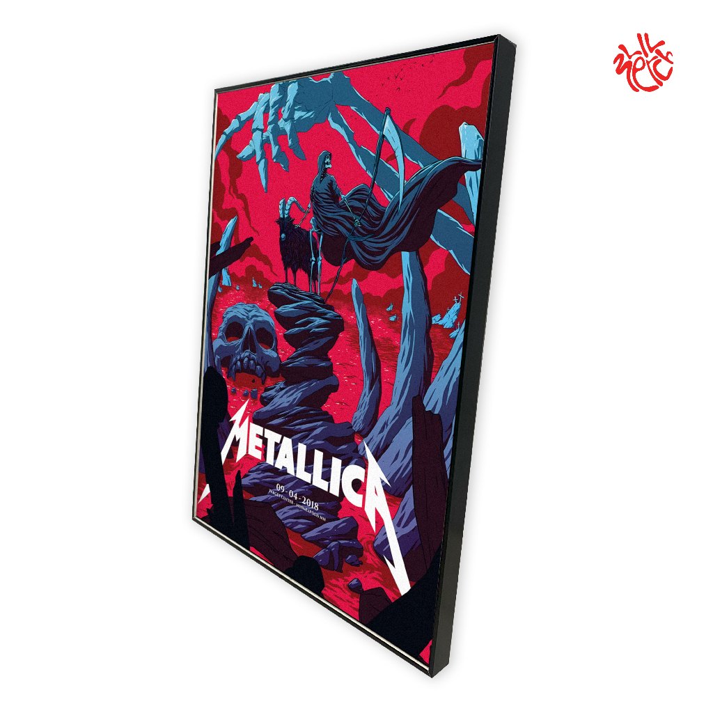 POSTER METALLICA / AESTHETIC POSTER / POSTER FRAMEBLOCK 98