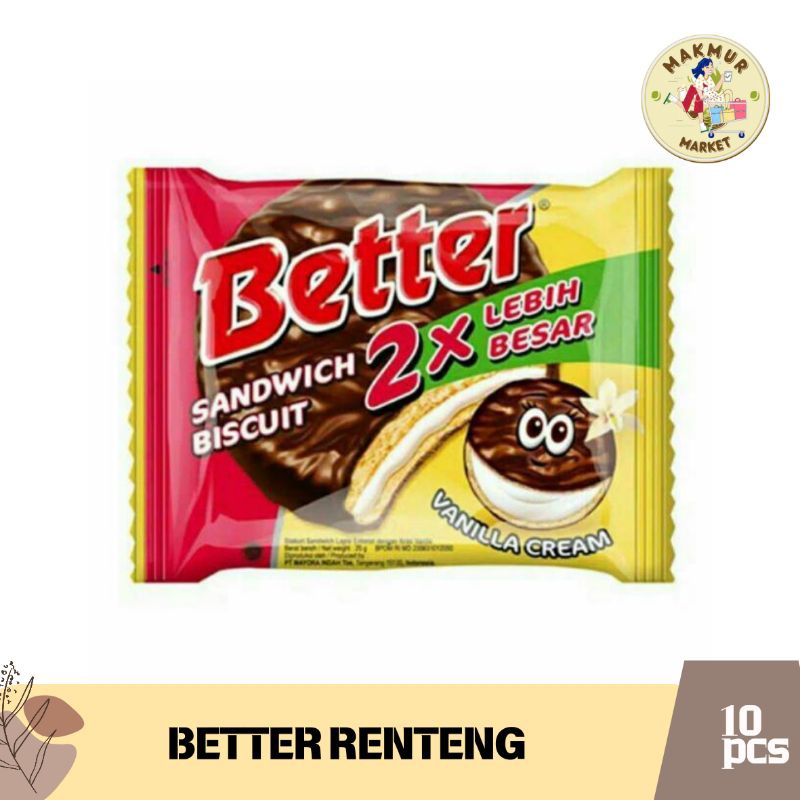 

Better Renceng | Better Biskuit | Better | Roma Better | Coklat Better