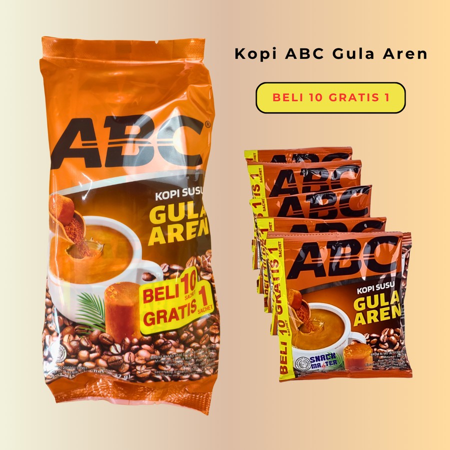 

Kopi Susu Gula Aren ABC Kopi Instant Beli 10 Gratis 1