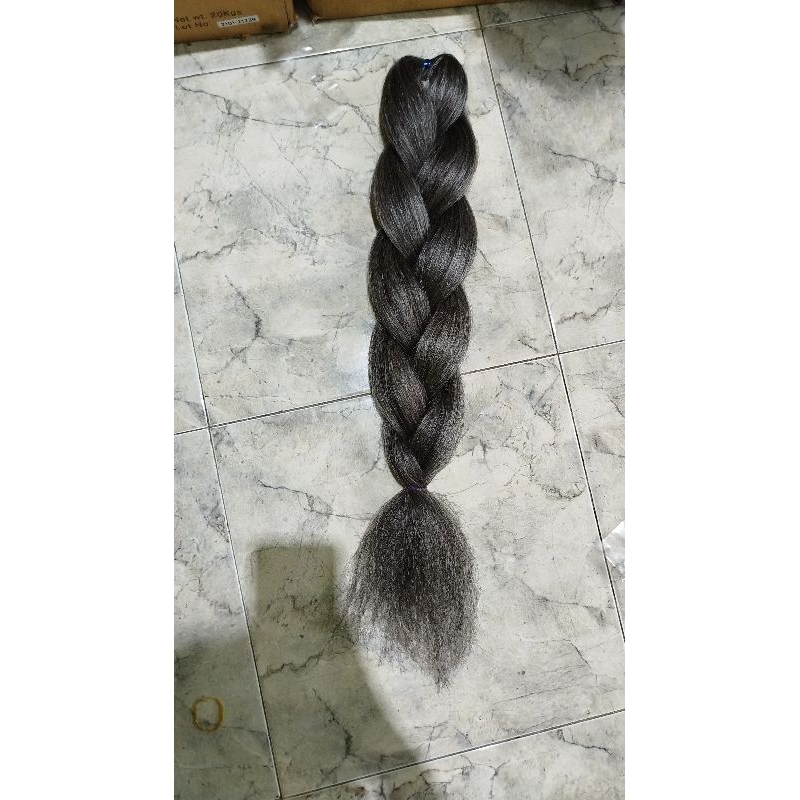 rambut extension kepang brontok/rambut sambung kepang/rambut palsu kepang