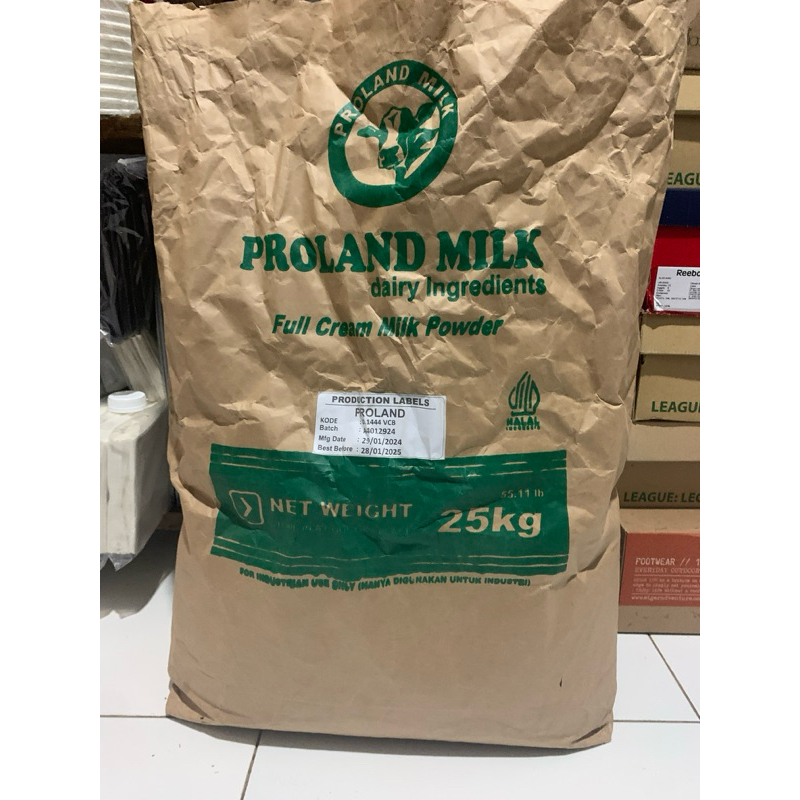 

PROLAND Susu Bubuk Fullcream Milk Powder HALAL MUI 25 kg