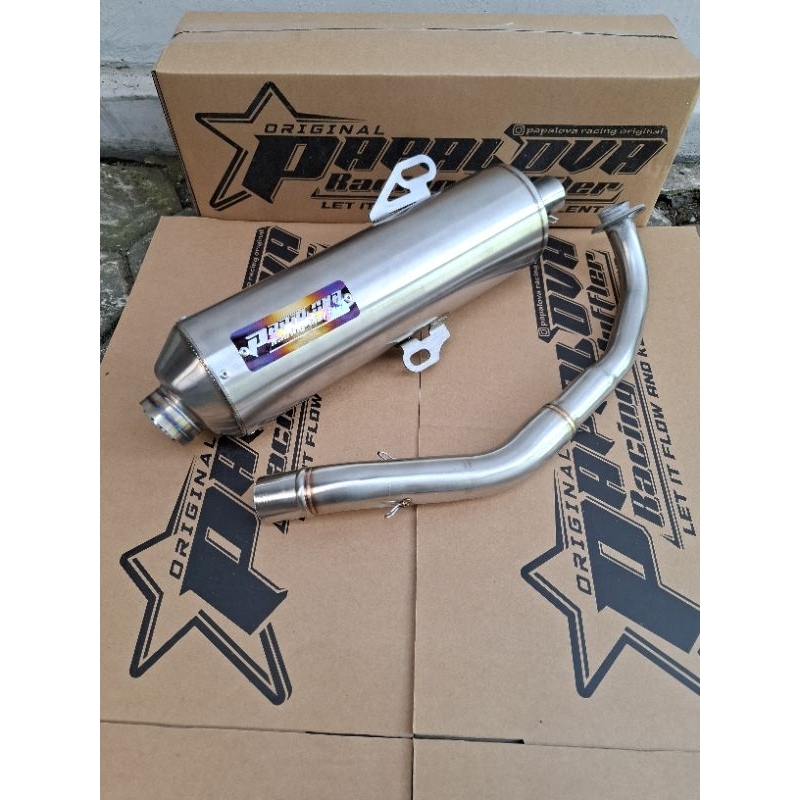 KNALPOT RACING MATIC FULLSET KNALPOT STANDAR RACING NMAX NEW NMAX OLD AEROX NEW AEROX OLD PCX 150 PC