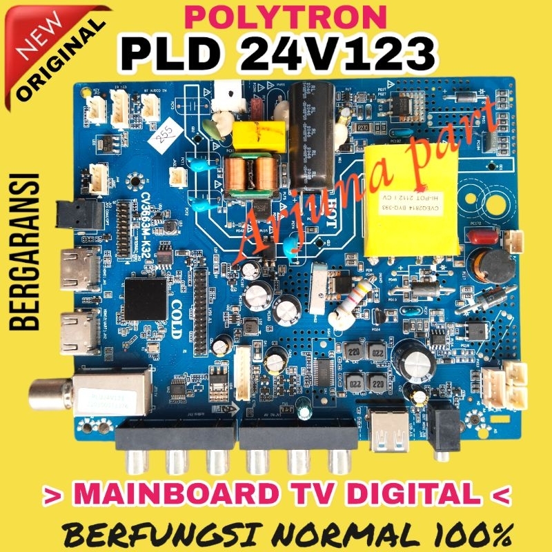 MAINBOARD TV POLYTRON PLD 4V123 / MB POLYTRON PLD 24V123 / MB 24V123 / PLD24V123