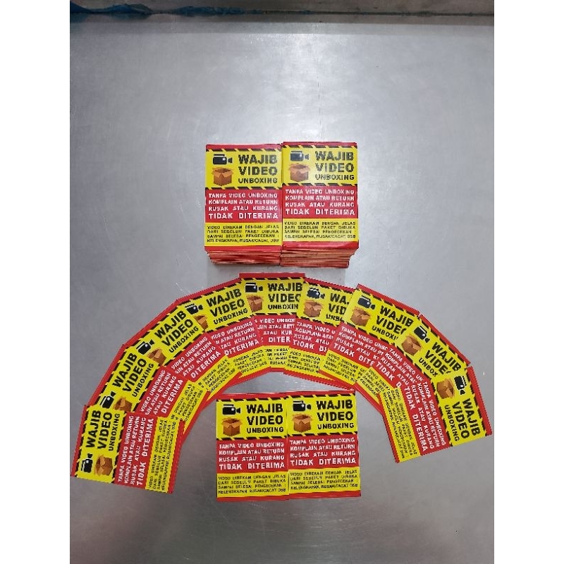 

STIKER UNBOXING - 1 PACK ISI 100 PCS / 4,5 cm x 6,5 CM