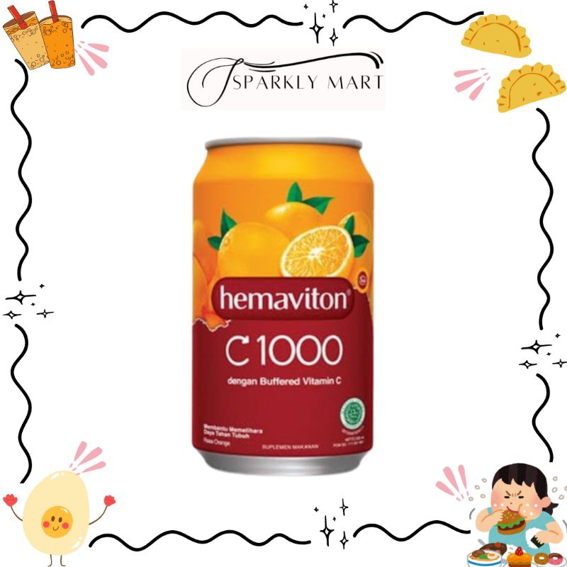 

MINUMAN HEMAVITON DRINK VITAMIN C1000 ORANGE KALENG 330ML