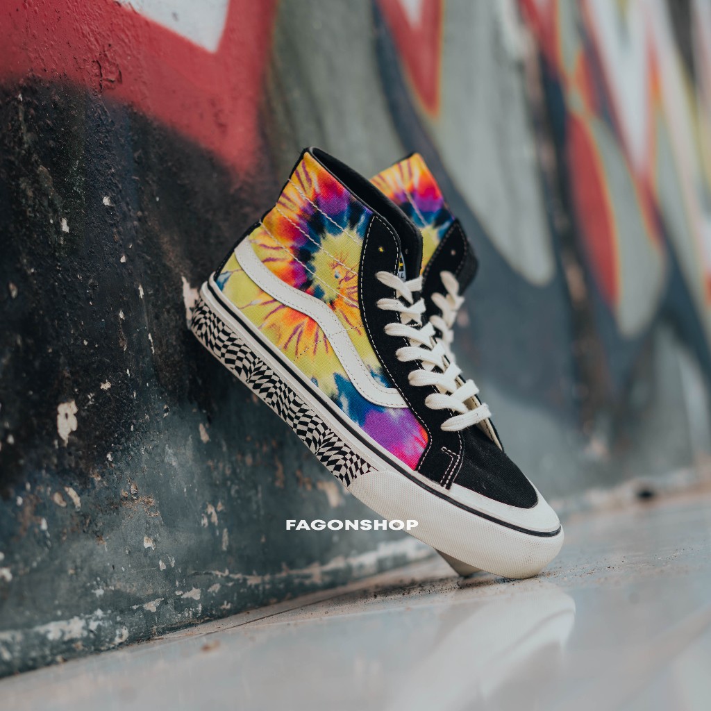 V4NS SK8-HI 138 DECON SF 'BLACK MULTI' ORIGINAL 100%