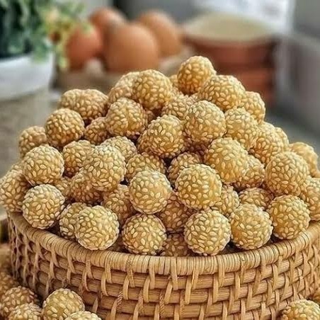 

Cemilan Kawan - Onde Onde Mini Kering 100 gram Snack Kiloan