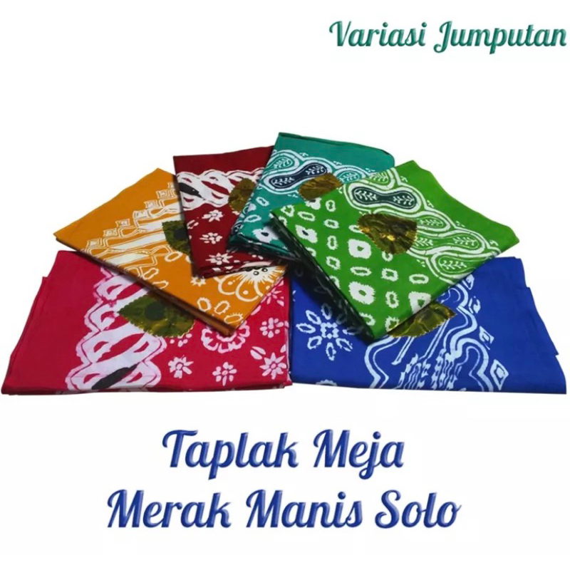 Taplak Meja Batik Merak Solo Printing Jumputan Taplak Meja Tamu Sekolah Kantor