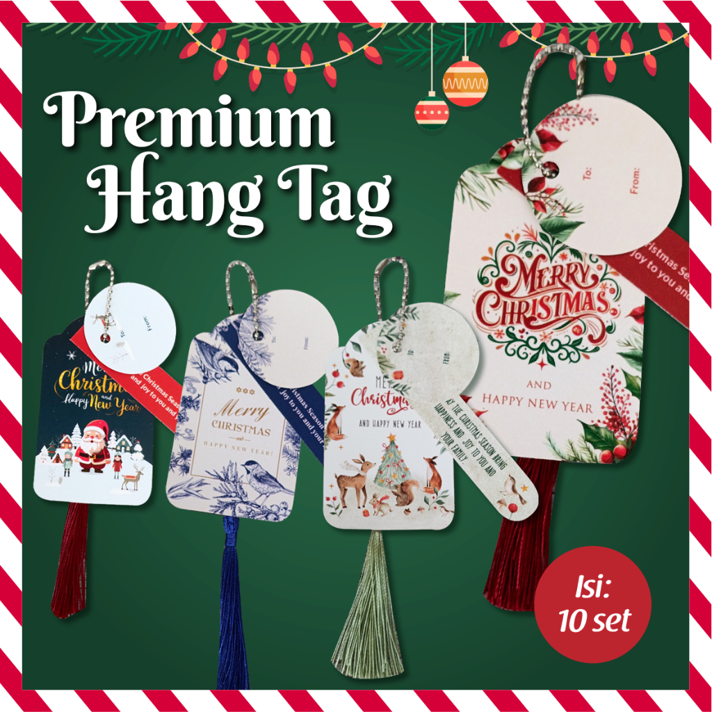 

[Isi 10] PREMIUM Hang Tag Natal, Hang Tag Christmas