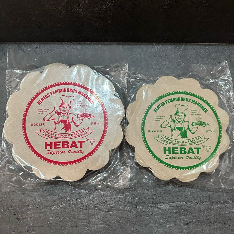 [ISI 250 LMBR] KERTAS NASI BULAT BUNGA DIAMETER : 25 CM & 28 CM / KERTAS NASI ALAS PIRING ROTAN