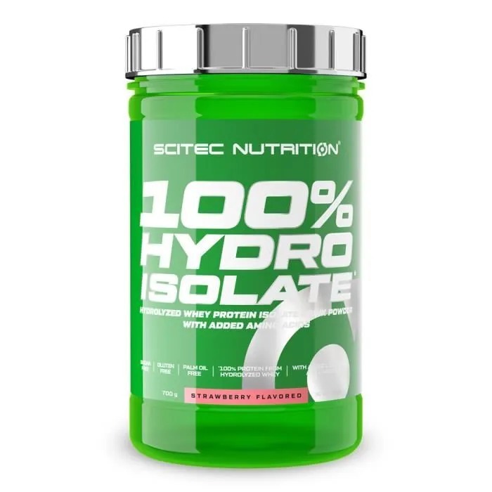 100% Hydro Isolate 700g - Whey Protein Isolate Rasa Coklat, Strawberry, & Vanilla, Garansi Asli 100%