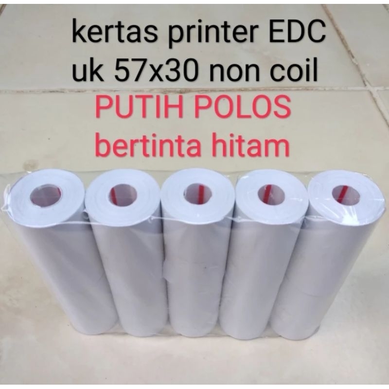 

10 ROL KERTAS STRUK THERMAL MURAH PAPER ROL 57X30/58X30 THERMAL EDC PRINTER BLUETOOTH