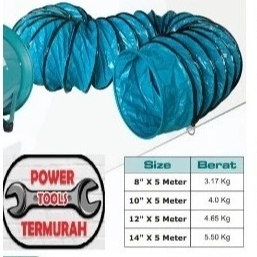 

Selang Blower Ventilator 12" x 5mtr Portable Exhaust Kipas Industrial