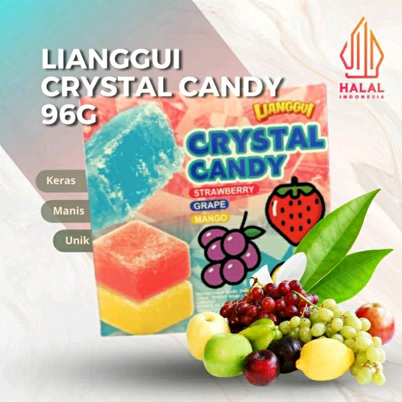 

lianggui permen Crystal aneka rasa buah